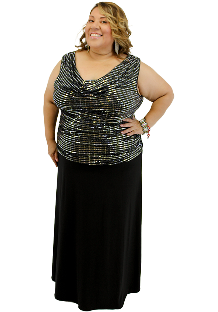 vestido R&M Richards en renta