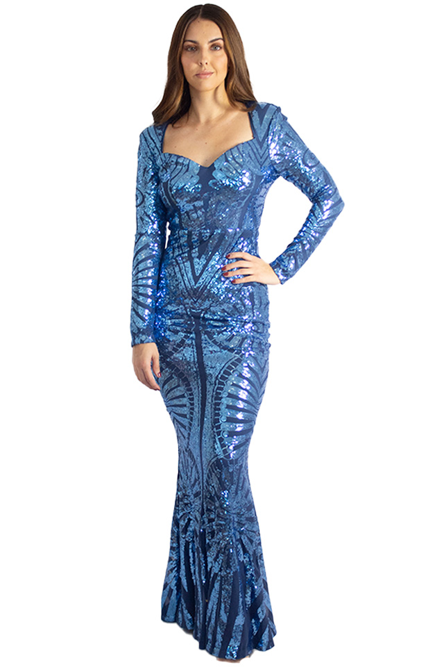 vestido Azul Cielo S en renta