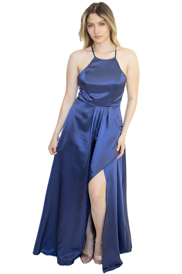 vestido Azul Marino  L en renta