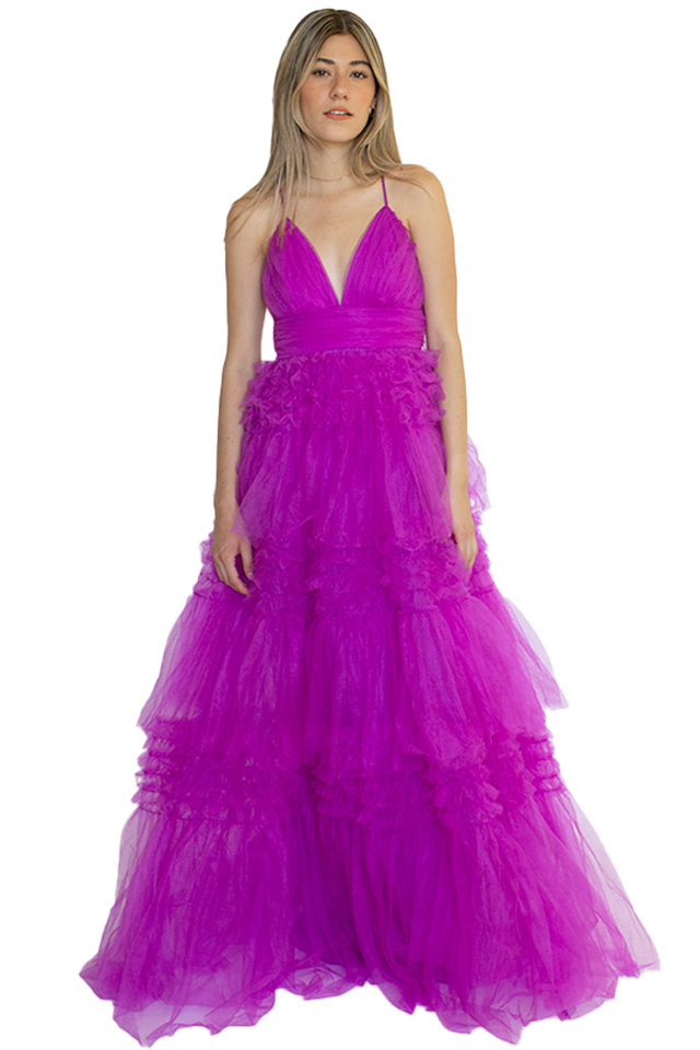 vestido Magenta L en renta