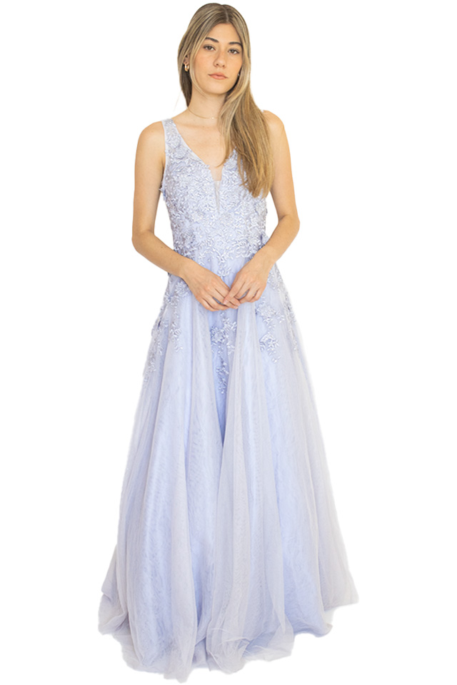 vestido Azul Cielo S en renta